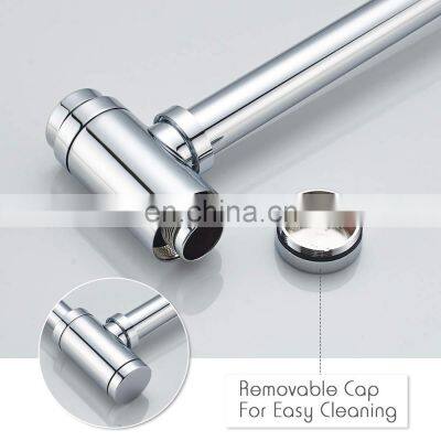 Sliver Chrome P-TRAP Brass Basin Sink Waste Trap Drain Kit Bottle Trap photo-4
