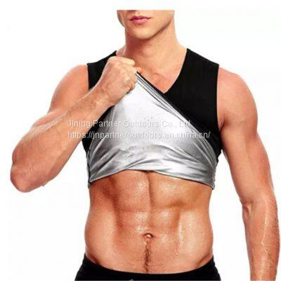 Nano Silver Coating Men Weight Loss Sauna Sweat Sport Slimming Tank Top