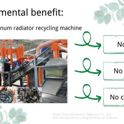Hot Selling Scrap Copper Aluminum Radiator Recycling Machine photo-4