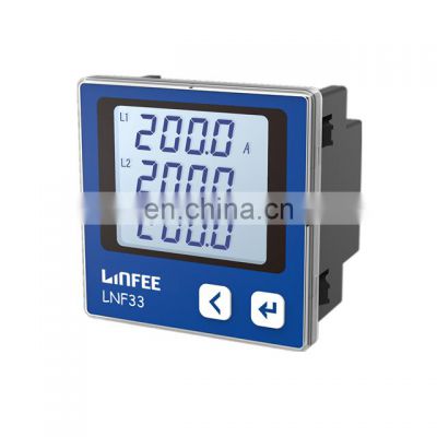 digital solar LNF33 72*72 double tariff kwh meter electric digital power meter rs485