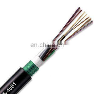 Outdoor Aerial 4 6 8 12 24 36 48 72 96 144 288 Core G652D SM Armored Optical Fiber Cable GYTS GYTA