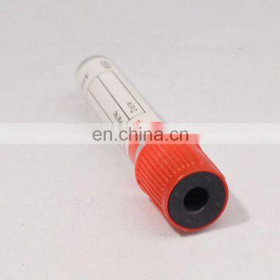 Plastic Ordinary Vacuum Collecting Tube PET Red Cap Plain Tube for Hospital photo-3