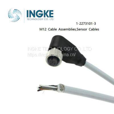 INGKE,1-2273101-3,M12 Cable Assemblies,Sensor Cables,Receptacle,Female to Wire