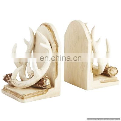 gold plated deer horn bookend