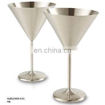 Stainless Steel Cocktail Glass Wine Goblets for Wedding Party Supplies