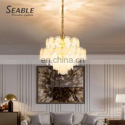 Hot Sale Residential Decoration Fixtures Living Room Dining Room Glass Chandelier Light