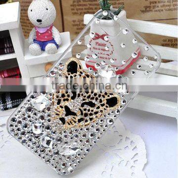 Leopard head Mobile phone case accessories DIY decoration