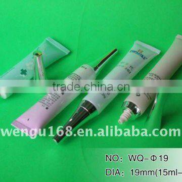 19mm Elegant soft PE tube of cosmetic packaging Plastic soft cosmetic tube