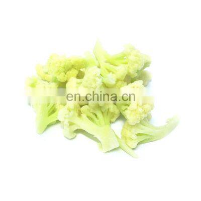 BRC Certified Frozen Vegetable IQF Frozen White Cauliflower Cut With Stem