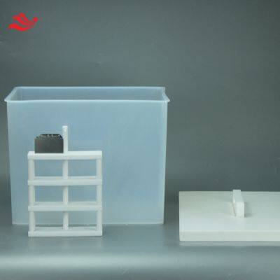PFA Wafer Cleaning Tank With PTFE Cassette for Washing Silicon Wafer, Wafer, Glass Etc. photo-4