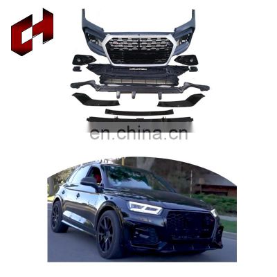 CH Hot Sale Car Parts Car Grills Front Lip Support Splitter Rods Rear Through Lamp Conversion Kit For Audi Q5L 2018-2020 To Rsq5