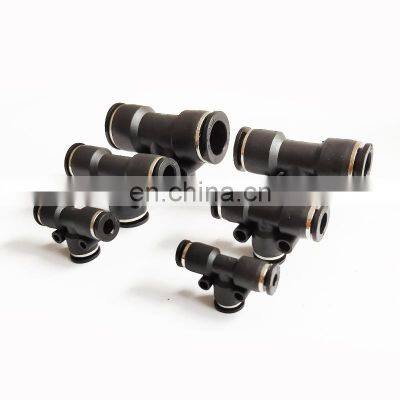 MPE-4 6 8 10 12 16 T Plastic Three-way Quick-connect PE Pneumatic Parts Joint Pipe Fitting photo-2
