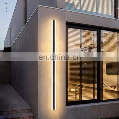 Outdoor Waterproof Long Strip Led Indoor And Outdoor Wall Light For Garden Villa Corridor