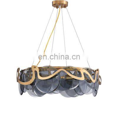 Modern Style LED Pendant Light Luxury Simple Creative Bedroom Dining Room Glass Chandelier For Indoor