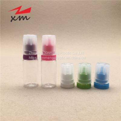 PET 30ml clear colorful cap vape bottle anti-theft E-liquid plastic eye dropper childproof oil ink squeeze bottle tip lid 10ml 30ml 50ml  liquid juice