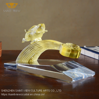 Customization Crystal Manufacturer Lucky Animal Gift Fortune Rabbit photo-4