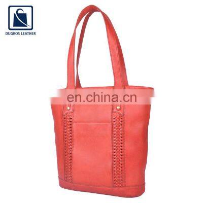 Huge Sale on Optimum Quality Swiss Cotton Lining Buff Antique Fitting Women Genuine Leather Handbag Supplier