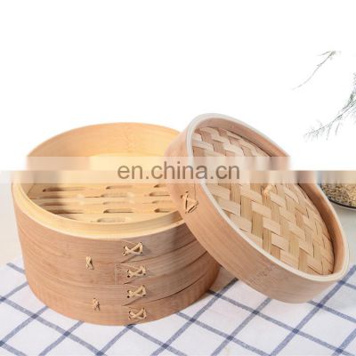 Carbonized commercial food dumpling mini bamboo steamer