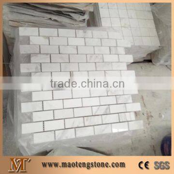 Customized Subway pattern marble mosaic tile