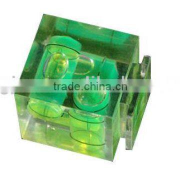 PMMA Square bubble level circular level vial,circular, square vial,Gradienter level bubbles