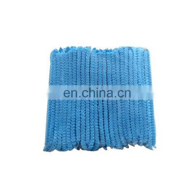 disposable nonwoven clip bouffant cap With elastic band for industry