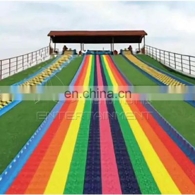 Amusement Park Rides Outdoor Giant Plastic Adult Slide Rainbow Slide