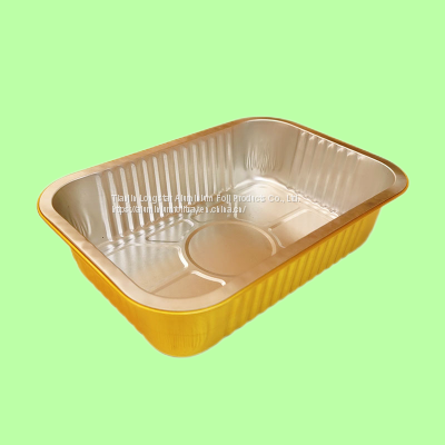 700ml Gold Sealable Foil Pack Cutlery Takeaway Container