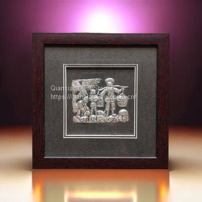Guizhou Silver Decorative Framed Ethnic Crafts Customized Gift With Hand Gift Small Gift Enterprise Gifts photo-3