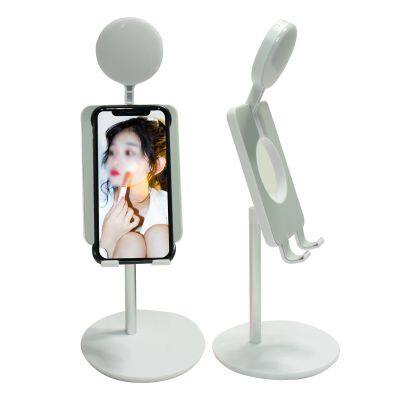 Portable Selfie Macro Lens Rgb Photo Camera Light 360 Smart Led Ring Flash For Phone With Stand Holder Accessories Battery