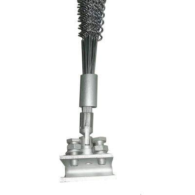 Overhead line equipment bird-proof spikes and bird-repellent glue