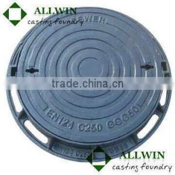 c250 ductile iron manhole cover with 600mm and 500mm clear opening