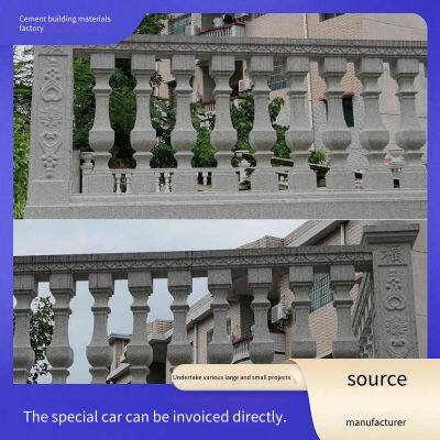 Precast Concrete Balcony Guardrails, Customized Cement Fences for Villas and Self - Built Houses, European - Style Artistic Vase Columns photo-4