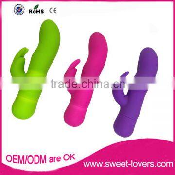 Hot Selling G Spot Vibrator Multi-colors Waterproof Two Powerful Quiet Motors Rabbit Vibrator for Women on Sale photo-2