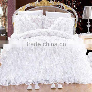 Handwork/Patchwork Luxcury white wedding bedding set Turkey and Middle east style