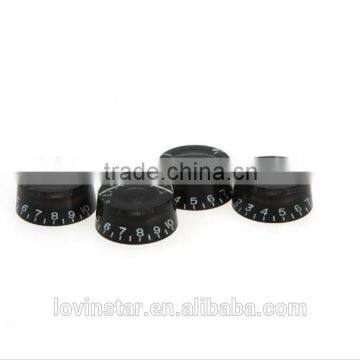 Drop Shpping Custom Speed Knobs Volume Tone Control Acrylic Buttons Replacement Guitar Parts Black photo-3