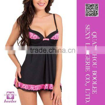 Top Sale Sexy cute girls babydoll Lingerie sleepwear women