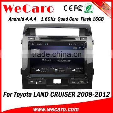 Wecaro WC-TL9006 9" Android 4.4.4 car stereo 2 din for toyota land cruiser dvd gps multimedia player radio gps 2008-2012