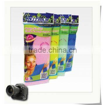 2016 Directly Factory New Exfoliating Wash Cloth Nylon Bath Towel Fabric photo-6