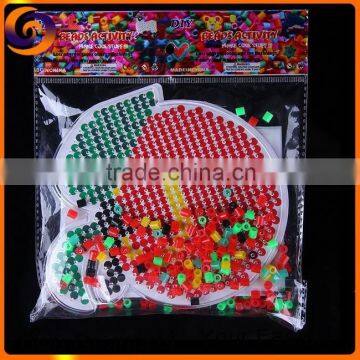 DIY puzzle hama perler beads with fruit animal shape