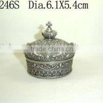 Fashion Crown Shape Metal Necklace Box