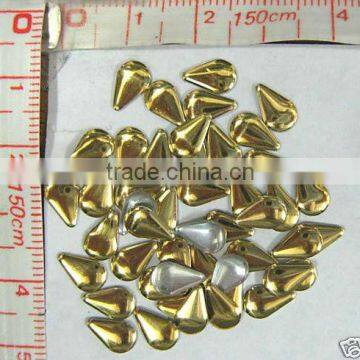 144PCS/1GR GOLD COLOR Rhinestuds Hot Fix Iron on Tear Drop Shape