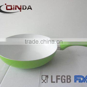 Hot and Cheap Aluminum Ceramic Coating Wok U-like Ceramic Wok photo-2