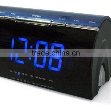 99.9% Positive Feedback Blue Display PLL Alarm Clock Radio photo-2
