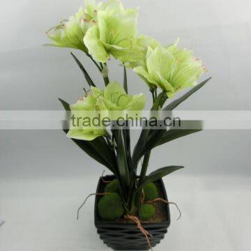 Pure Handmade Factory Direct Artificial Flower /fake Clivia Wholesale Price photo-4