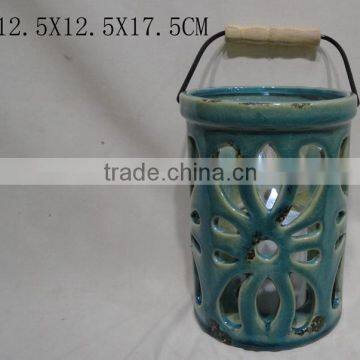 ceramic lantern with solar light