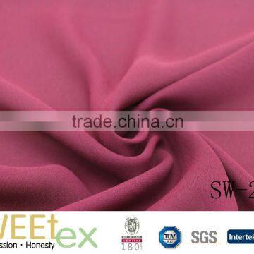 Spring best seller women dresses 100% Polyesterweft satin back crepe habijabi fabric