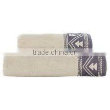 Fancy Border Towel 100% Cotton Terry Bath Towel photo-2