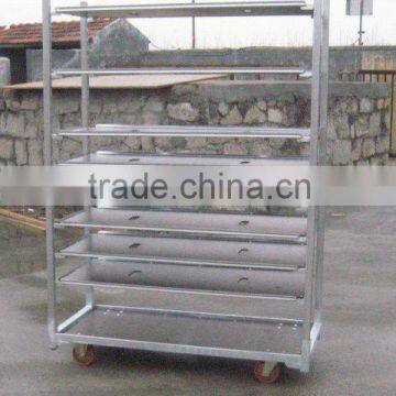 garden trolley, danish trolley, flower cart, flower transport trolley