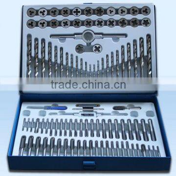 100Pcs Metic & Inch Tap and Die and Drill Set