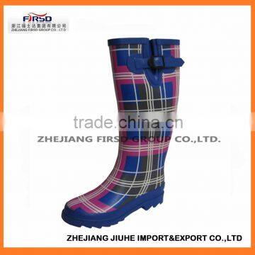 2014 last fashion rubber rain boots for women with durable property